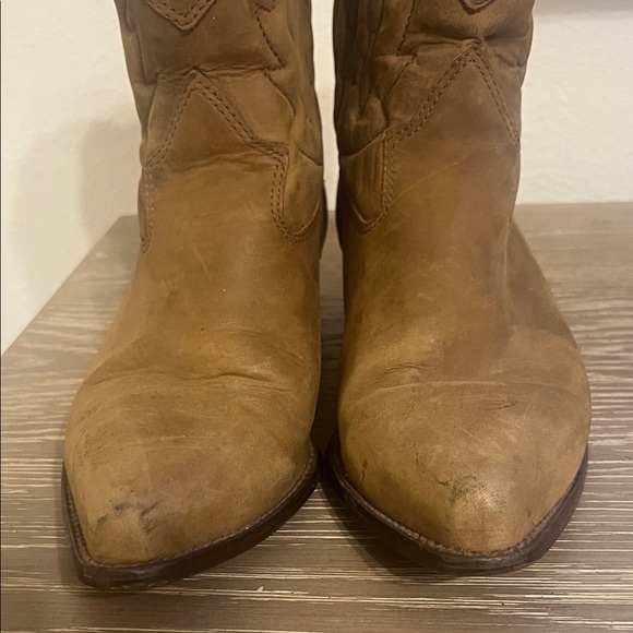 Nine West Tan Western Ankle Booties - Picture 3 of 16
